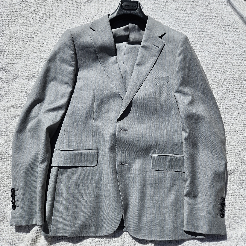 Fratelli Tallia Di Delfino 100% 2pc Men's Suit Jacket/Blazer Pants/Slacks 54 N